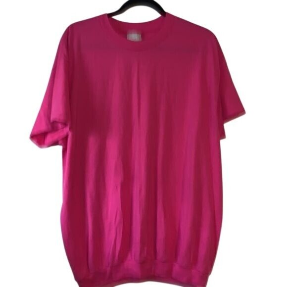 Blair Women's  XL Pink Short Sleeve Crewneck Sweatshirt - Picture 1 of 5